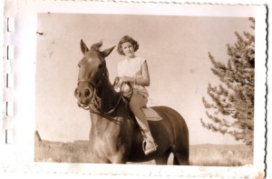 mom on her horse